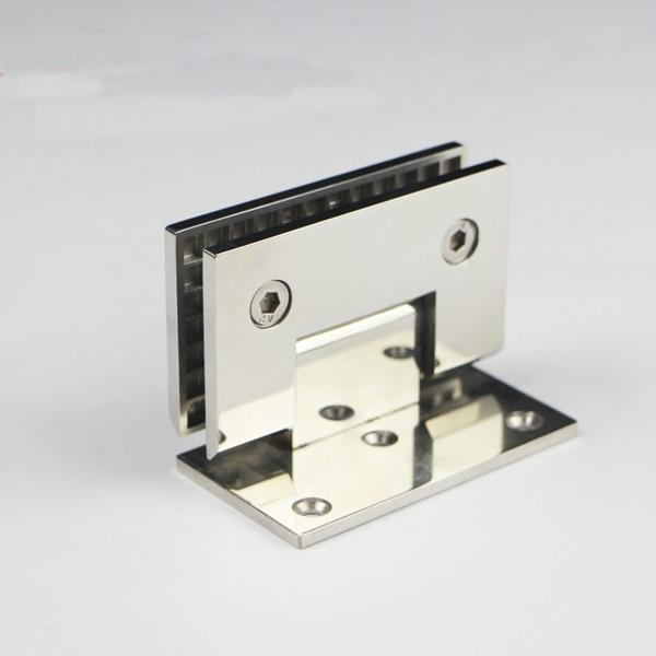  90 degree wall  shower glass door hinge 