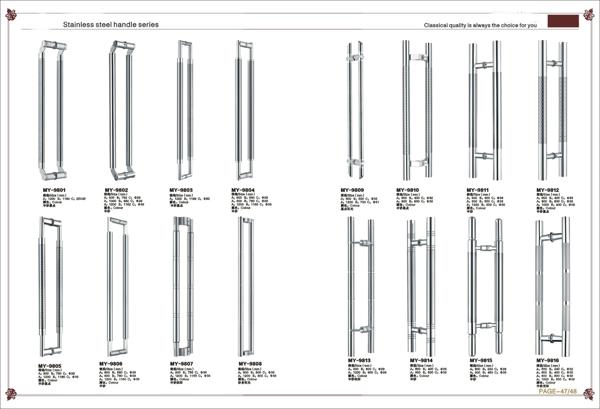 Square Tube Wooden Tempered Glass Door Handle