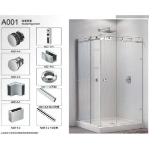 Porta de dutxa corredissa de maquinari