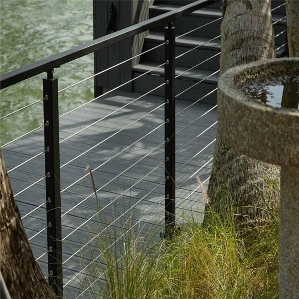 Black Stainless Steel Cable Railing