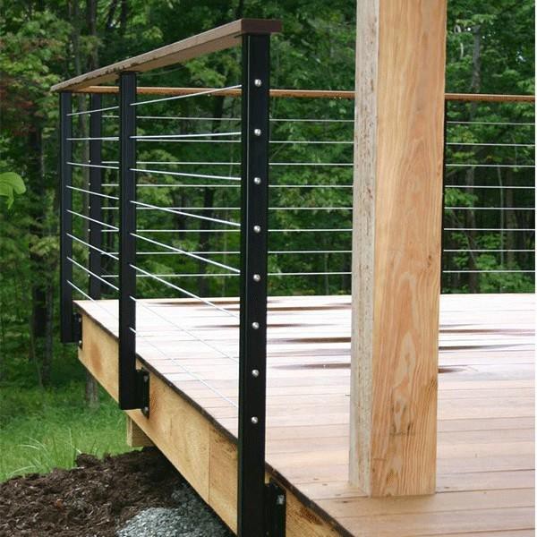 Black Stainless Steel Cable Railing