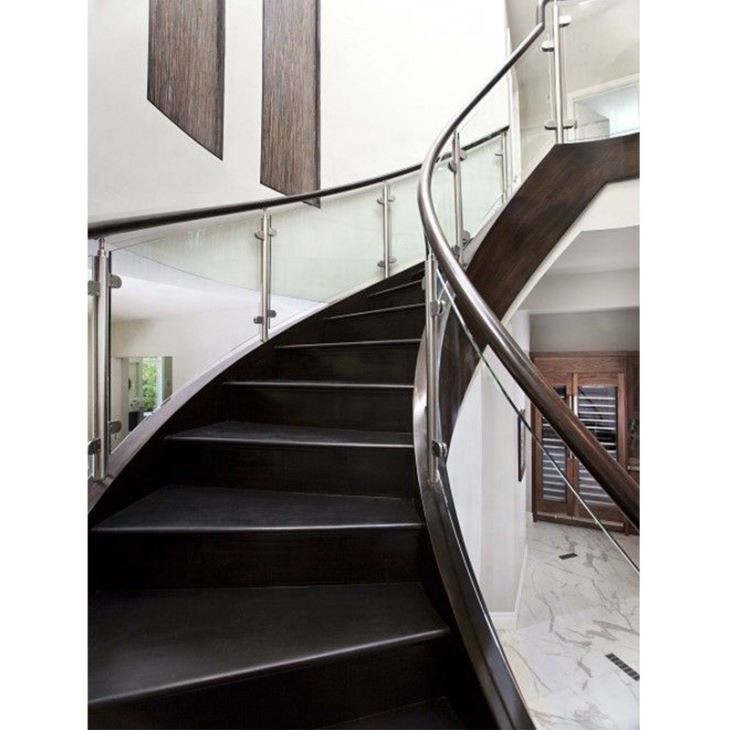 Curved Glass Stair Railing