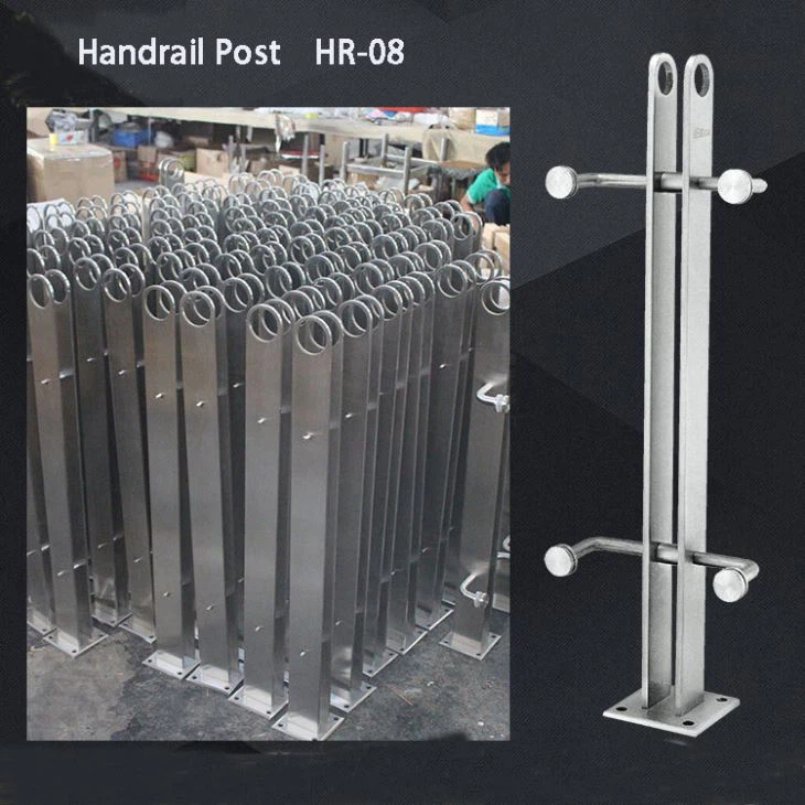 Balustrades d'acer inoxidable i vidre