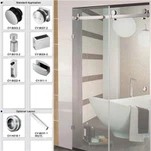 Peces de maquinari per a portes de dutxa de vidre